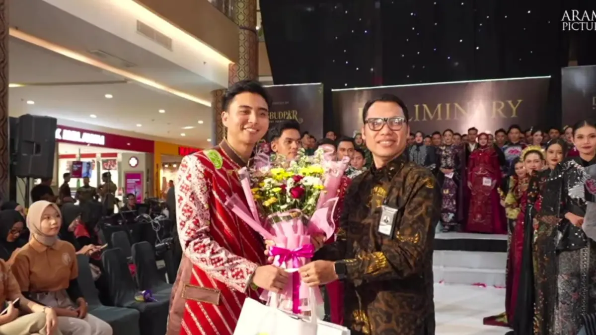 VENUE PRESTISIUS: Atrium Gressmall saat menjadi pusat perhatian masyarakat Gresik dalam penyelenggaraan Preliminary Pemilihan Duta Wisata Raka Raki Jawa Timur 2026. (Foto : Ist/Radar Gresik) 