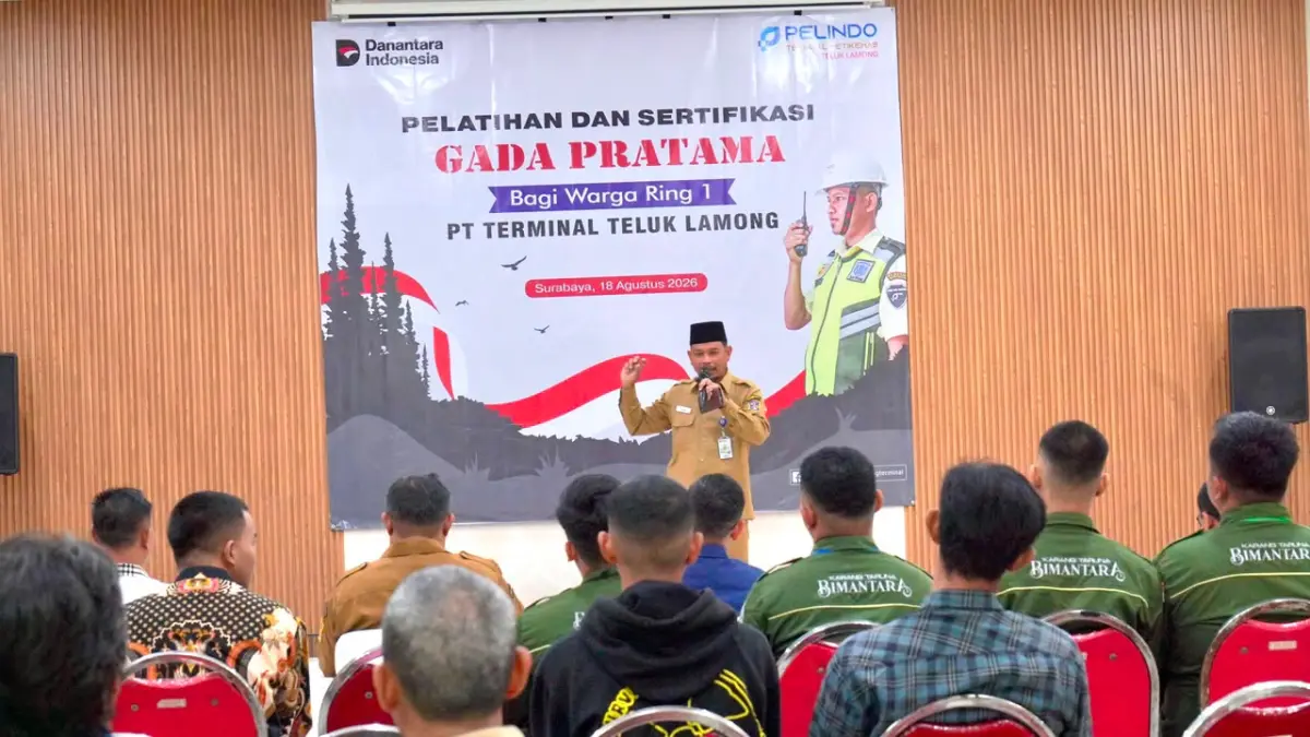 Melalui program Tanggung Jawab Sosial dan Lingkungan (TJSL), TTL menggelar Pelatihan dan Sertifikasi Gada Pratama Gratis bagi 15 peserta terpilih dari 7 kelurahan wilayah Ring 1. (Foto : Ist/Radar Gresik) 