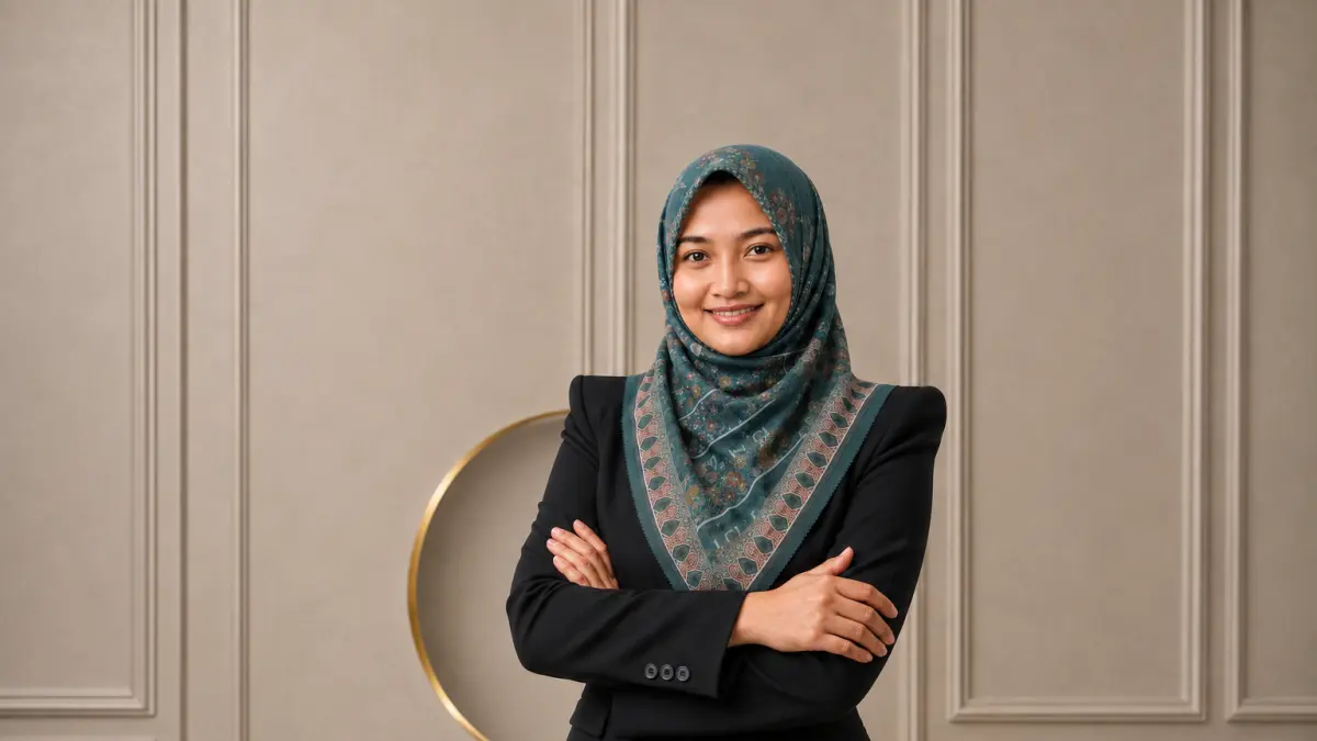 Pesona scarf printing khas STESA menghadirkan sentuhan elegan lewat motif ciamik. (Foto : Dok/Radar Gresik)