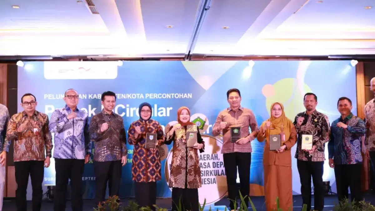 DLH Kabupaten Gresik menjadi satu dari lima daerah percontohan proyek InCircular. (Foto : Ist/Radar Gresik)