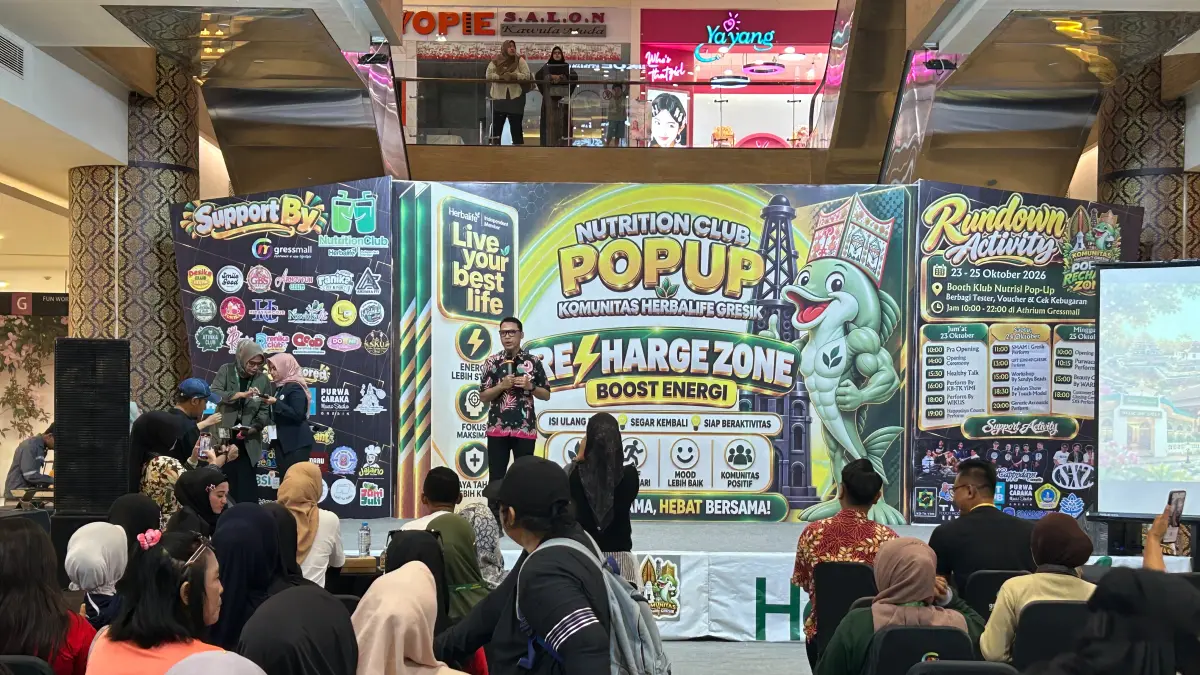 Tingkatkan Kesadaran Kesehatan Warga, Gressmall Sukses Hadirkan Pop Up Recharge Zone