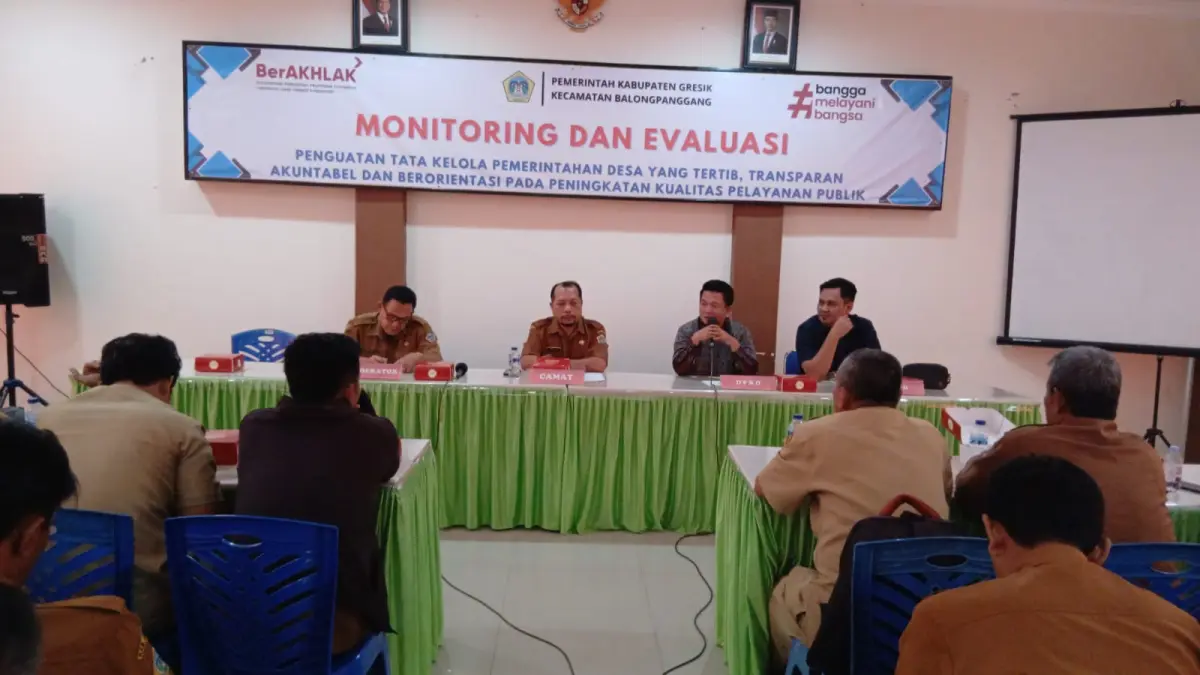 Kawal Transparansi Dana Desa, DPRD Gresik Bersama Kecamatan Balongpanggang Gelar Monev Strategis