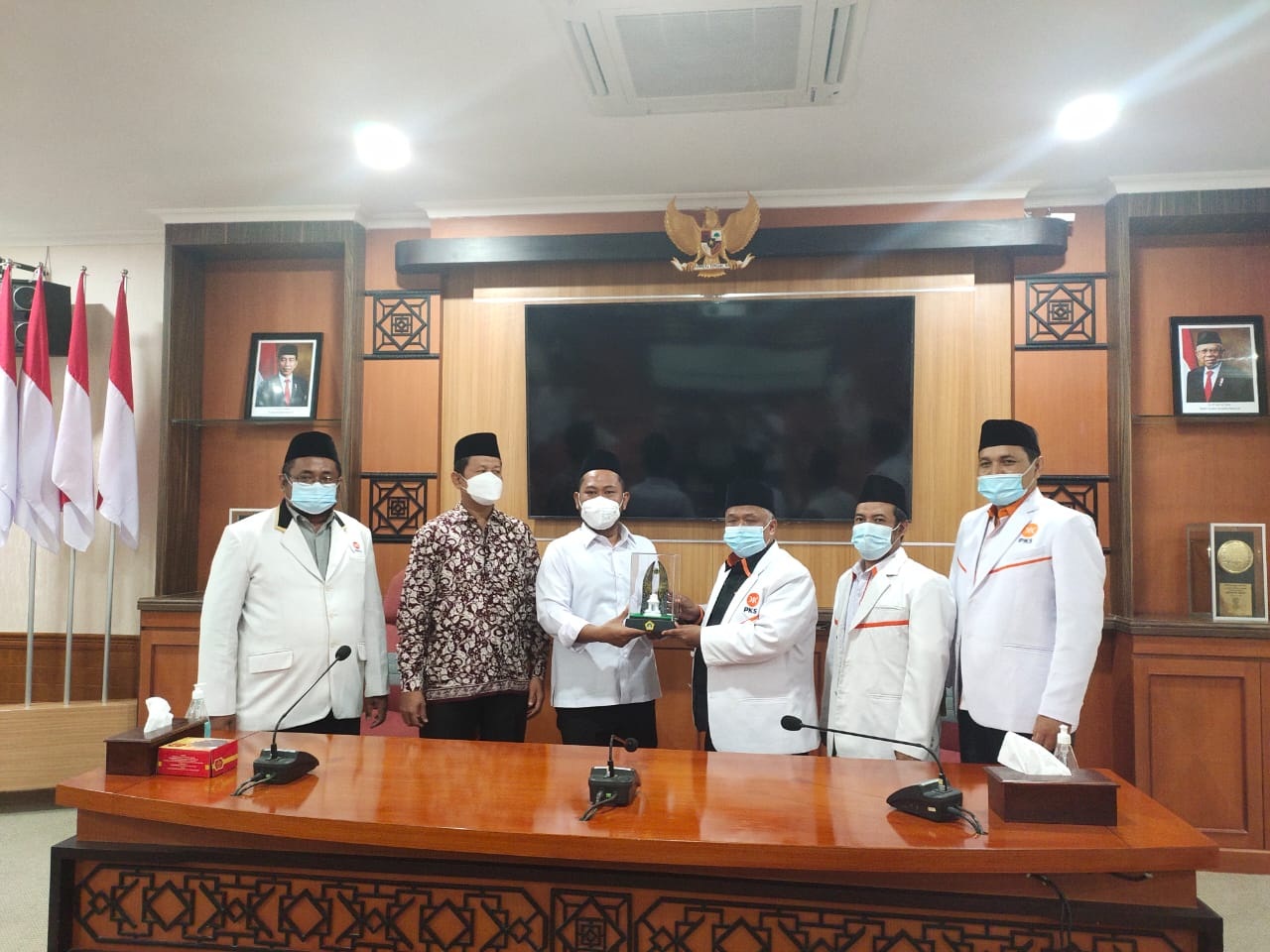 SILATURAHMI: Pengurus PKS Jawa Timur dan Gresik mengunjungi Bupati terpilih Fandi Akhmad Yani membahas kolaborasi untuk membangun Kabupaten Gresik.