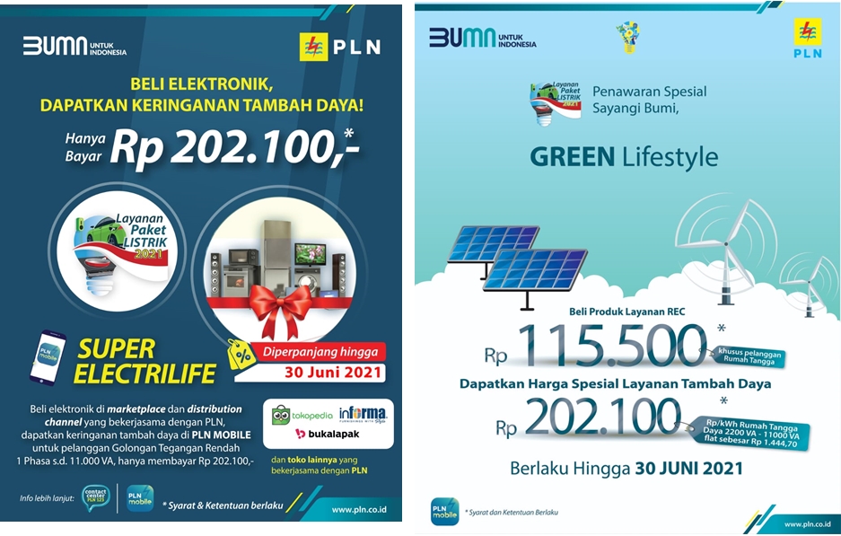 PT Perusahaan Listrik Negara (PLN) memperpanjang program layanan paket listrik 2021. (Dok/Radar Gresik)