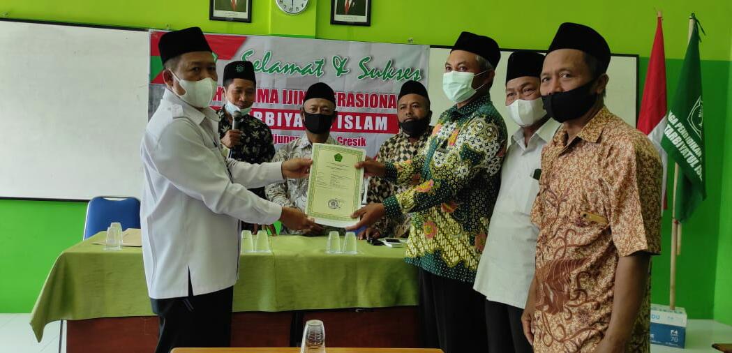 LEGALITAS: MTS Tarbiyatul Islam sudah mempunyai izin operasional mulai tahun 2021. (Dok/Radar Gresik)
