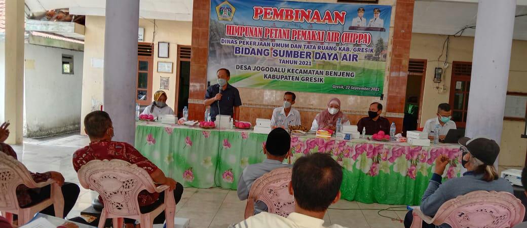 REBUTAN: Pemkab Gresik melakukan sosialisasi ke masyarakat terkait keberadaan waduk di Desa Jogodalu, Kecamatan Benjeng. (Dok/Radar Gresik)