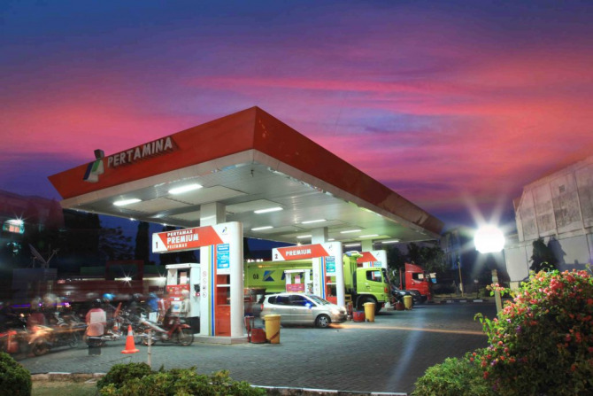 LANGKA: Beberapa SPBU kehabisan stok BBM di Gresik.