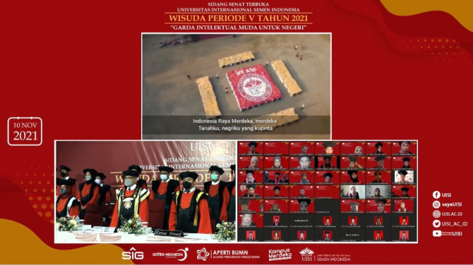 SIDANG SENAT TERBUKA :  Hari ini, Rabu (10/11), UISI Menyelenggarakan Wisuda Periode V Tahun 2021 secara daring dan luring di Kampus B UISI dengan meluluskan 413 Wisudawan. (Istimewa)