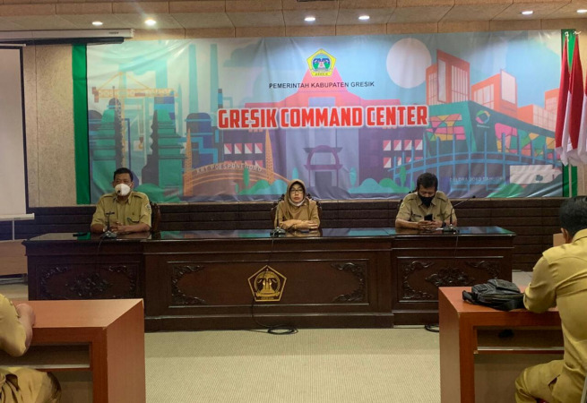 SOSIALISASI : Diskominfo Gresik melakukan sosialisasi SDM desa. (Dok/Radar Gresik)