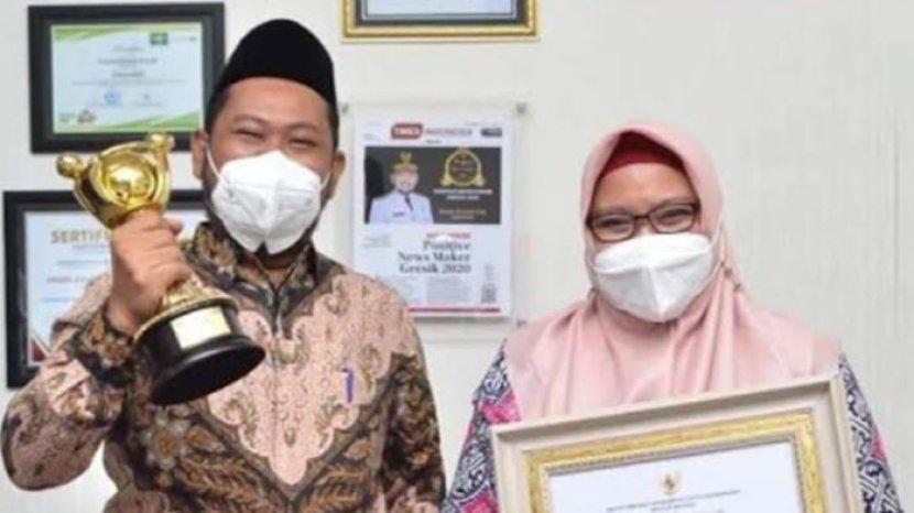 BERTABUR PRESTASI: Selama setahun kepemimpinan Bupati Fandi Akhmad Yani dan Aminatun Habibah. (ISTIMEWA/RADAR GRESIK)