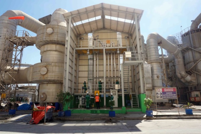 INOVATIF: PT Petrokimia Gresik manfaatkan air limbah jadi bahan baku pupuk. (Ist./Radar Gresik)