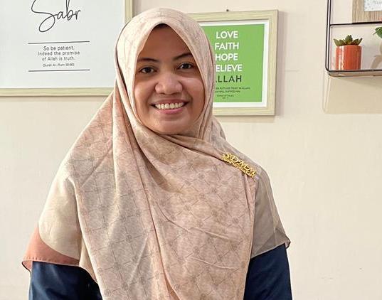 Ria Pusvita Sari, Kepala SD Muhammadiyah Manyar (SDMM) Gresik. (Riri/Radar Gresik)