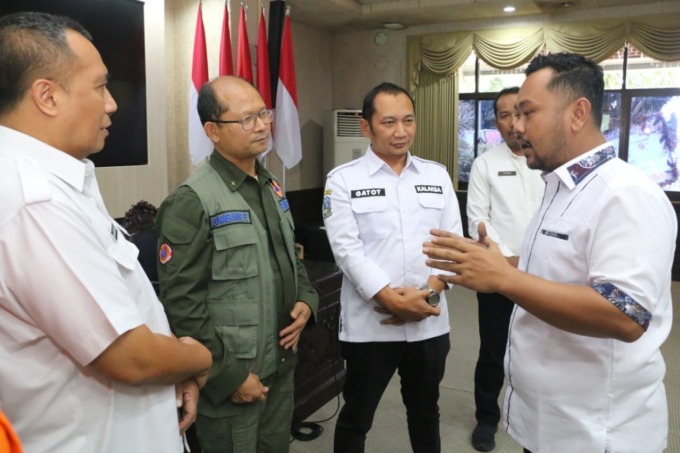 Bupati Gresik Fandi Akhmad Yani Ajak Semua Pihak Turut Bantu Mitigasi Bencana Hidrometeorologi Di Gresik. (Ist/Radar Gresik)