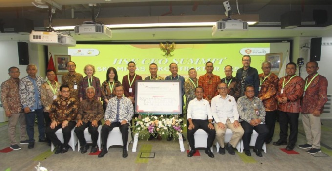 Satuan Kerja Khusus Pelaksana Kegiatan Usaha Hulu Minyak dan Gas Bumi (SKK Migas) mengumpulkan seluruh pimpinan Kontraktor Kontrak Kerja Sama (KKKS) dalam acara HSE (Health, Safety, & Environment) CEO Summit 2023 pada Selasa (2/5) di Jakarta. (Ist/Radar G