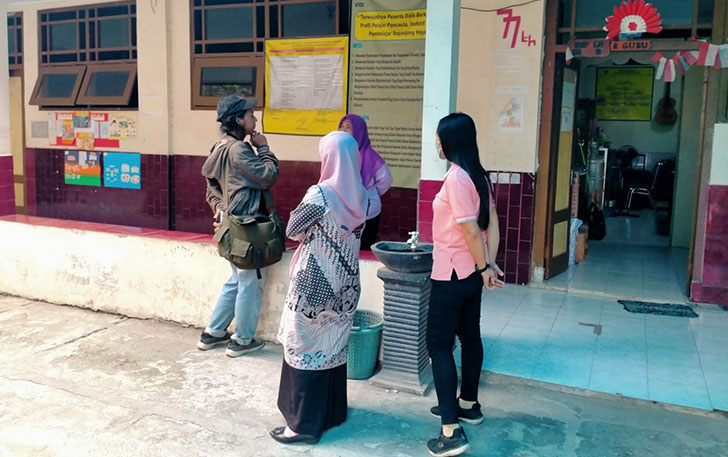 SD Negeri Carangan, Pasar Kliwon, di dalam kompleks Keraton Surakarta minim pendaftaran pada PPDB tahun ini. (SEPTIAN REFVINDA/RADAR SOLO)