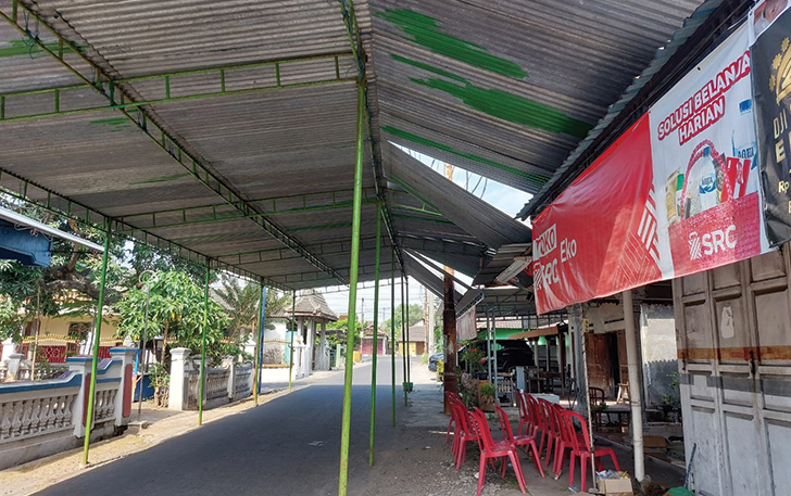 BERDUKA: Rumah Egi Yoga Perdani di Nglarangan, Kebak, Kebakkramat.