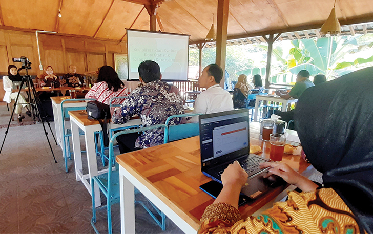 ANTAR INSTANSI: Diskominfo Karanganyar menggelar rakor percepatan implementasi program satu data Indonesia.