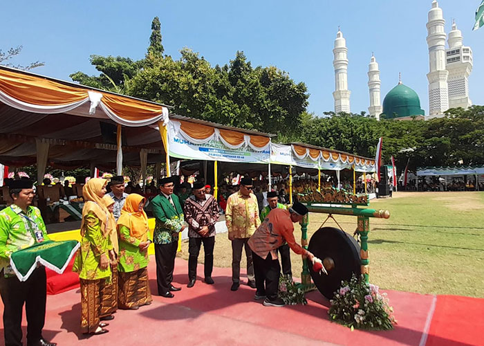 Bupati Juliyatmono hadiri pembukaan Musyda Muhammadiyah Karanganyar Periode Muktamar ke-48 di Alun-Alun Karanganyar, Sabtu (5/8) pagi.