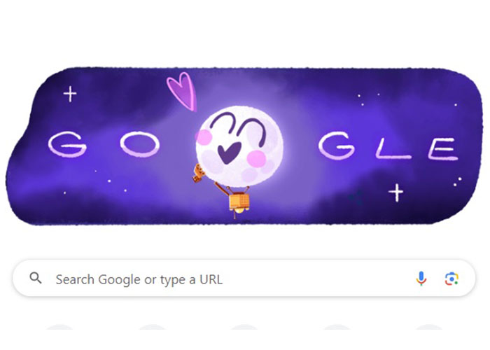 Google Doodle hari ini menampilkan animasi pesawat luar angkasa India Chandrayaan-3 mendarat di kutub selatan bulan.
