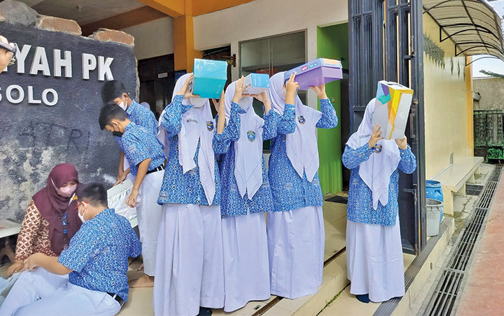 BERDIFERENSIASI: Salah satu program unggulan SMP swasta di sekolah Kota Solo, belum lama ini. Disdik mengimbau seluruh sekolah untuk berinovasi dan memiliki program unggulan.