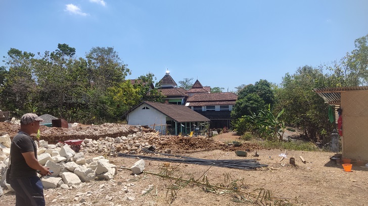 Lahan TPS 3R di Lingkungan Jaban Kelurahan/Kecamatan Wuryantoro, Jumat (1/9/2023). (IWAN ADI LUHUNG/RADAR SOLO)