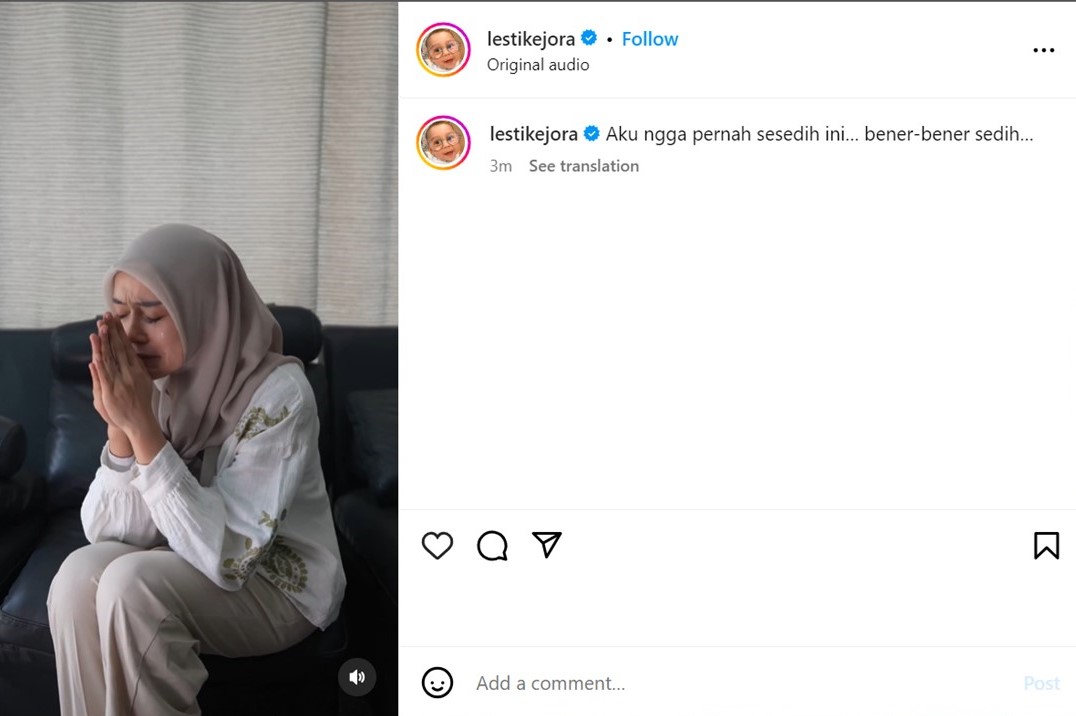 (Capture IG Lesti Kejora)