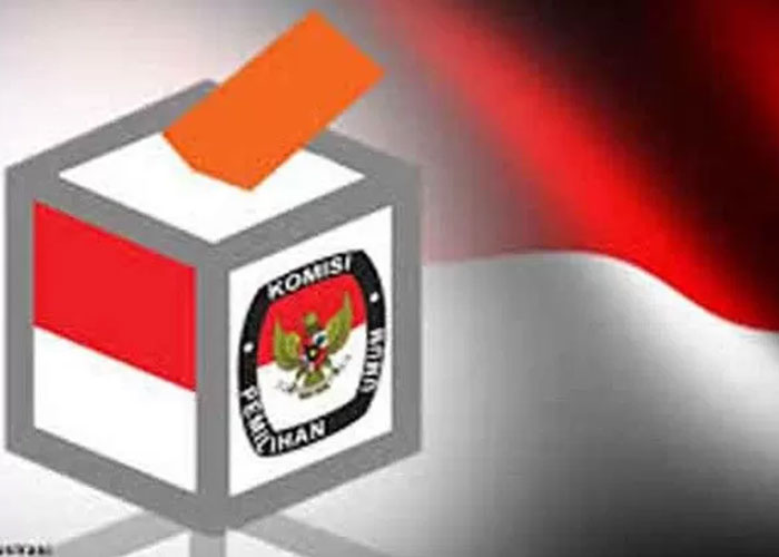 Ilsutrasi kotak suara pemilu.