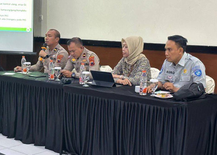 Pertemuan antara BPJS Kesehatan Cabang Boyolali, PT Jasa Raharja (Persero), Polres Klaten dan Boyolali, Jumat (15/9).