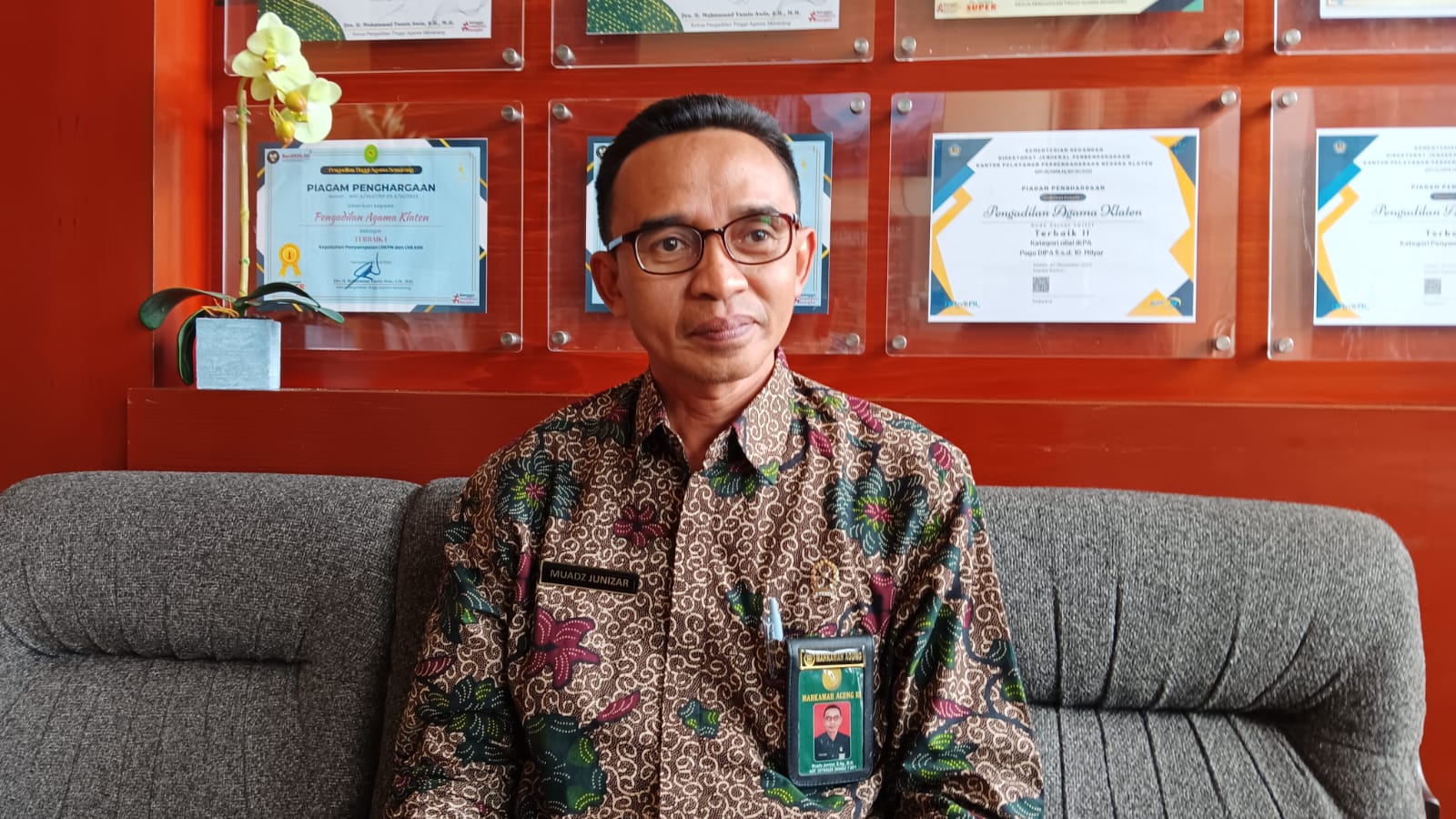 Ketua Pengadilan Agama (PA) Klaten, Muadz Junizar