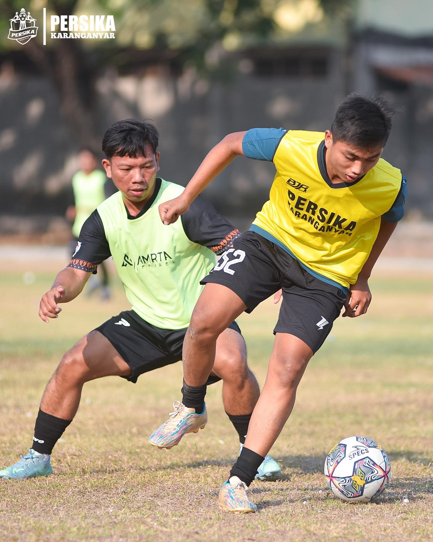 Seleksi pemain untuk klub Persika Karanganyar di Lapangan Ngijo. (TIM SELEKSI PERSIKA FOR RADAR SOLO)