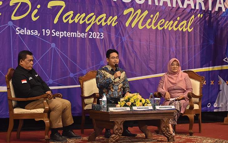 SOSIALISASI: Universitas Terbuka (UT) Surakarta menggelar seminar, kemarin (19/9).