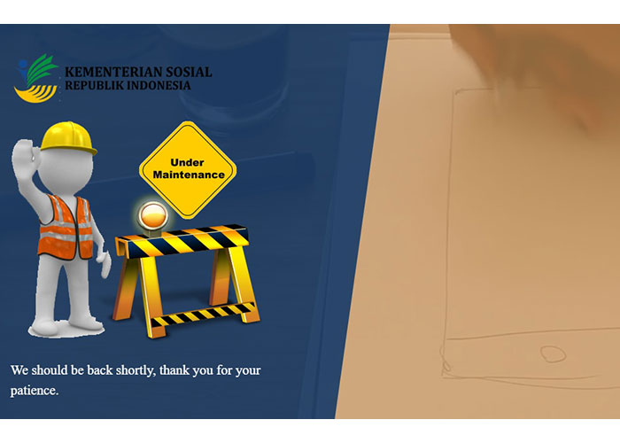 website resmi CPNS Kemensos mengalami down di hari pertama dibuka pendaftaran CPNS, Rabu (20/9).
