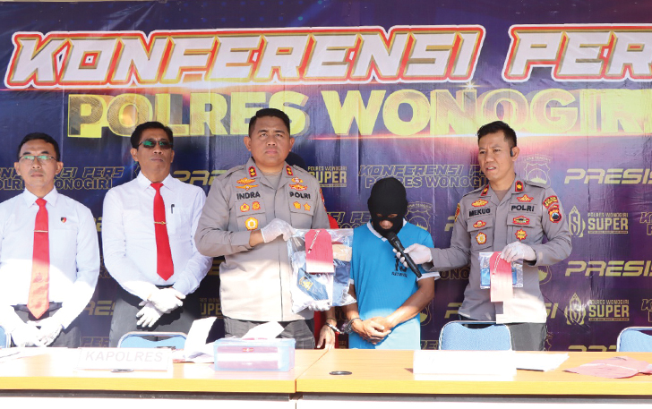 Rilis dari Polres Wonogiri terkait kasus oknum guru yang setubuhi siswanya yang merupakan anak dibawah umur di lingkungan sekolah, Jumat (22/9).