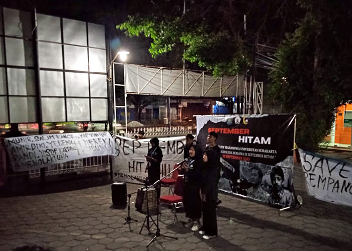 BEM Unsa gelar mimbar bebas dan doa bersama sebagai pengingat berbagai tragedi Tanah Air di September Hitam, Jumat (22/9).