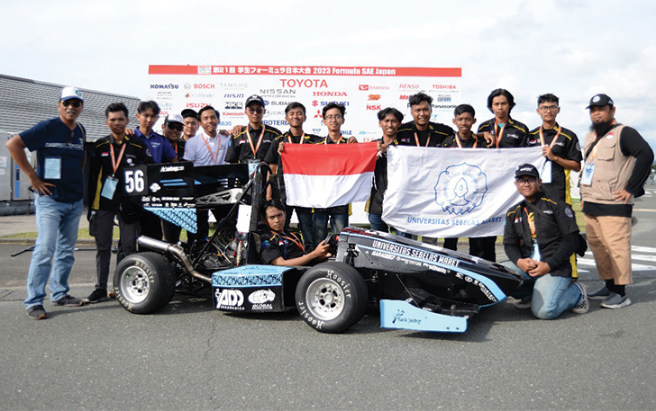 CIAMIK: TIM Bengawan Formula Student UNS di ajang Formula SAE (FSAE) Japan 2023, di Shizuoka, Jepang.