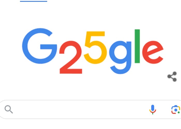 Google rayakan ulang tahun ke-25 pada Rabu (27/9).