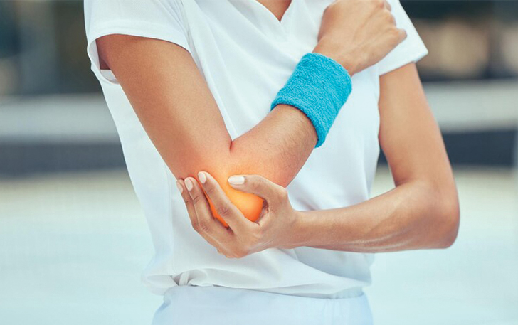 Ilustrasi Tennis Elbow.