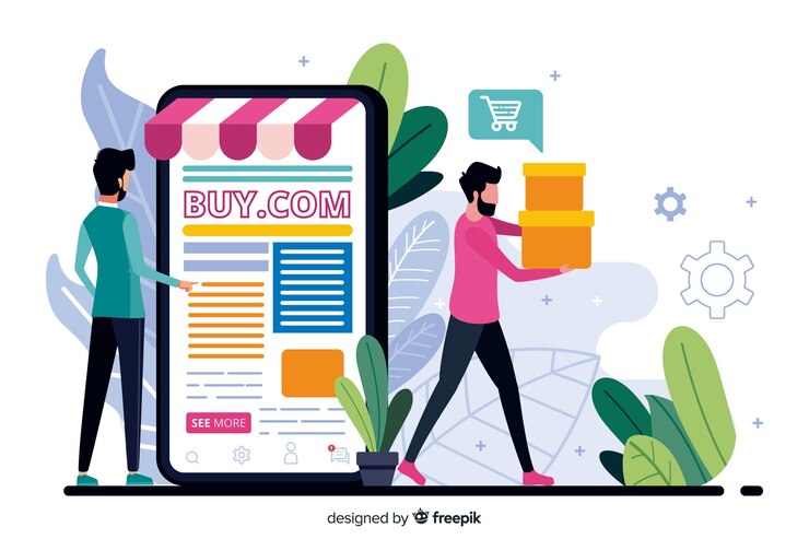 Ilustrasi Online Shop