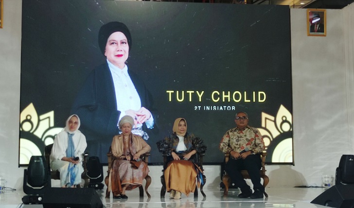 Jumpa pers panitia penyelenggara Adikarya Batik Nusantara 2023, Kamis (5/10/2023).