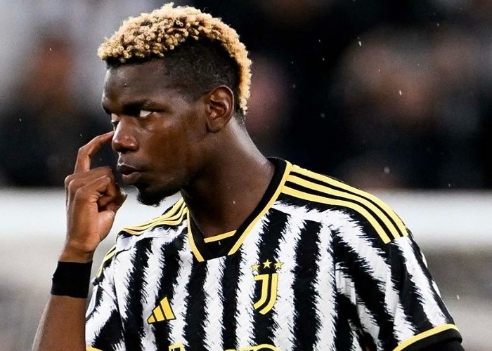 Gelandang Juventus Paul Pogba.
