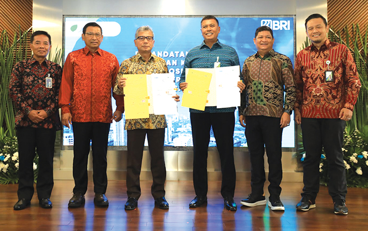 BRI dan BPJS Ketenagakerjaan jalin kerja sama tentang Pengelolaan Program Jaminan Sosial Ketenagakerjaan bagi Penerima KUR dan kerja sama Layanan Jasa Kustodian di BRILiaN Club BRI, Rabu (18/10).