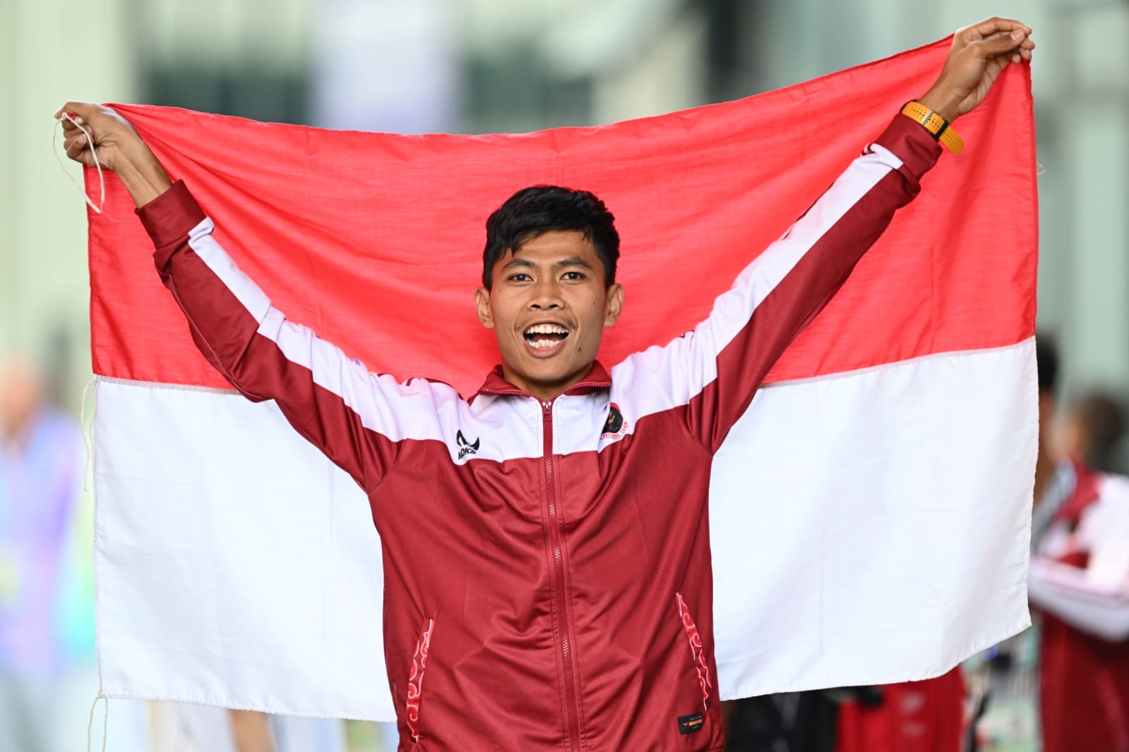 Saptoyogo Purnomo raih emas pertama Indonesia di ajang Asian Para Games di Tiongkok. (DOK. NPC INDONESIA)