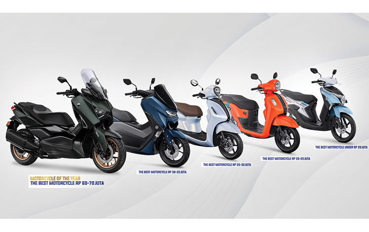 Yamaha mendominasi di ajang Motor Plus Award 2023.