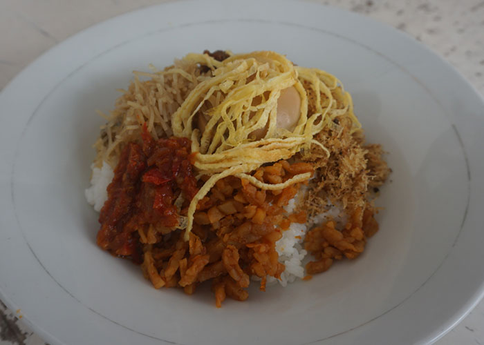 Nasi langgi Bu Mirah di Kampung Sekalekan, Klaten Tengah.