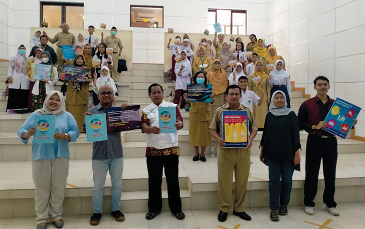 SOSIALISASI: Talkshow Akhiri Keracunan Timbal pada Anak di Taman Cerdas Jebres Solo, kemarin (30/10).