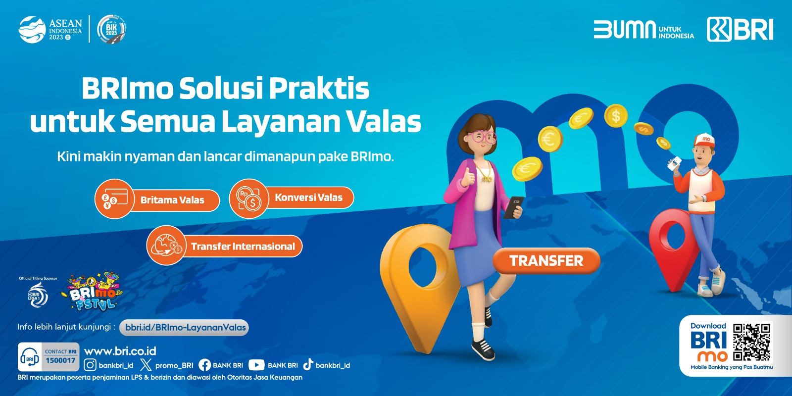 BRImo solusi praktis layanan valas.
