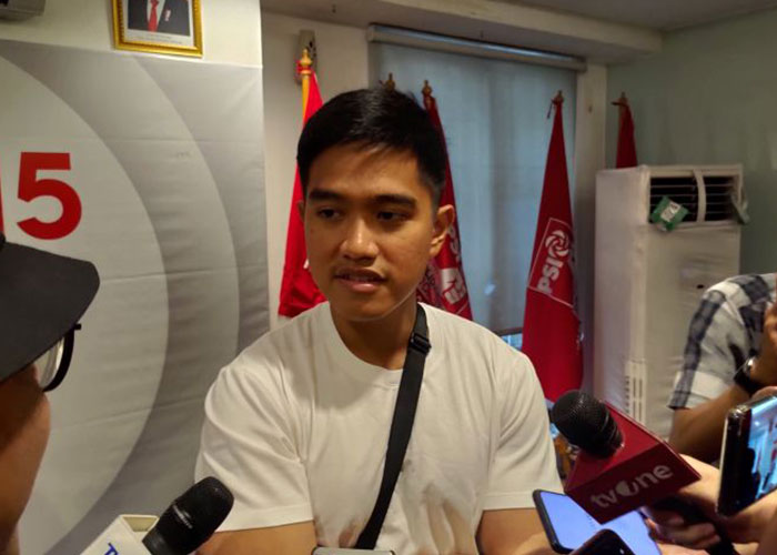 Ketua Umum PSI Kaesang Pangarep  di kantor DPP PSI, Jakarta Pusat, Rabu (1/11).