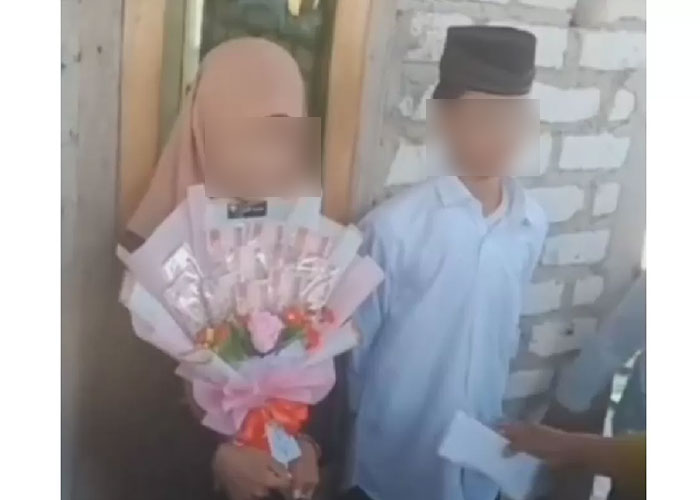 Video viral bocah 10 tahun menikah di Madura.