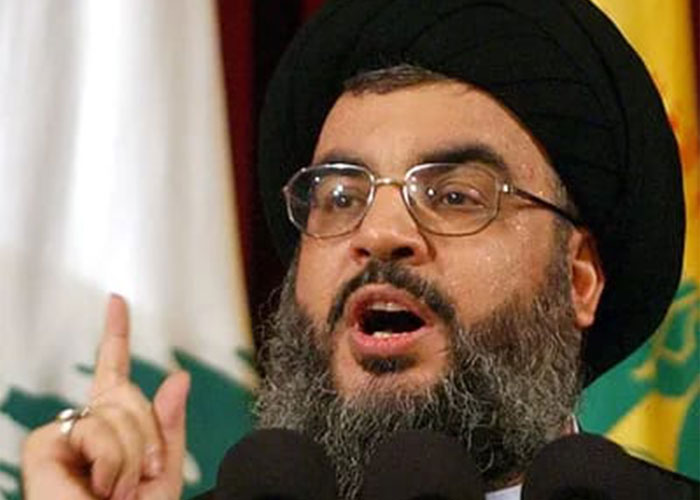 Hassan Nasrallah, pemimpin milisi Hizbullah Lebanon.