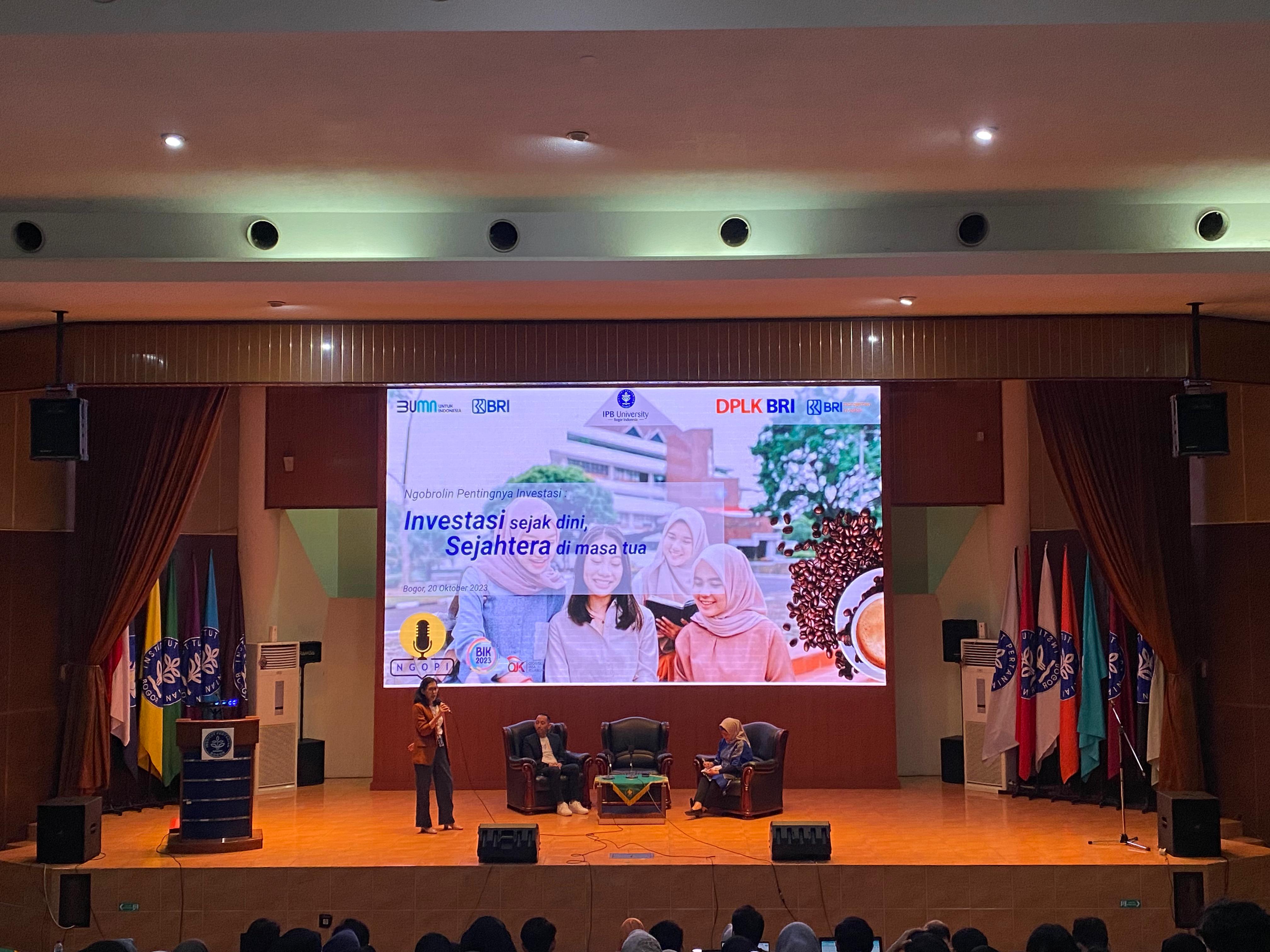 DPLK BRI dan BRI MI menggelar Seminar Literasi dan Inklusi kepada Civitas Academica IPB University di Bogor (20/10).
